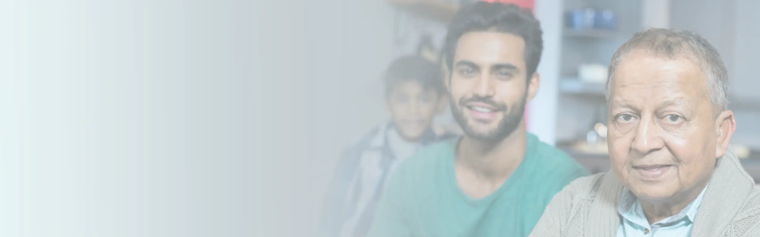 An intergenerational family portrait, illustrating the flow of love across generations.